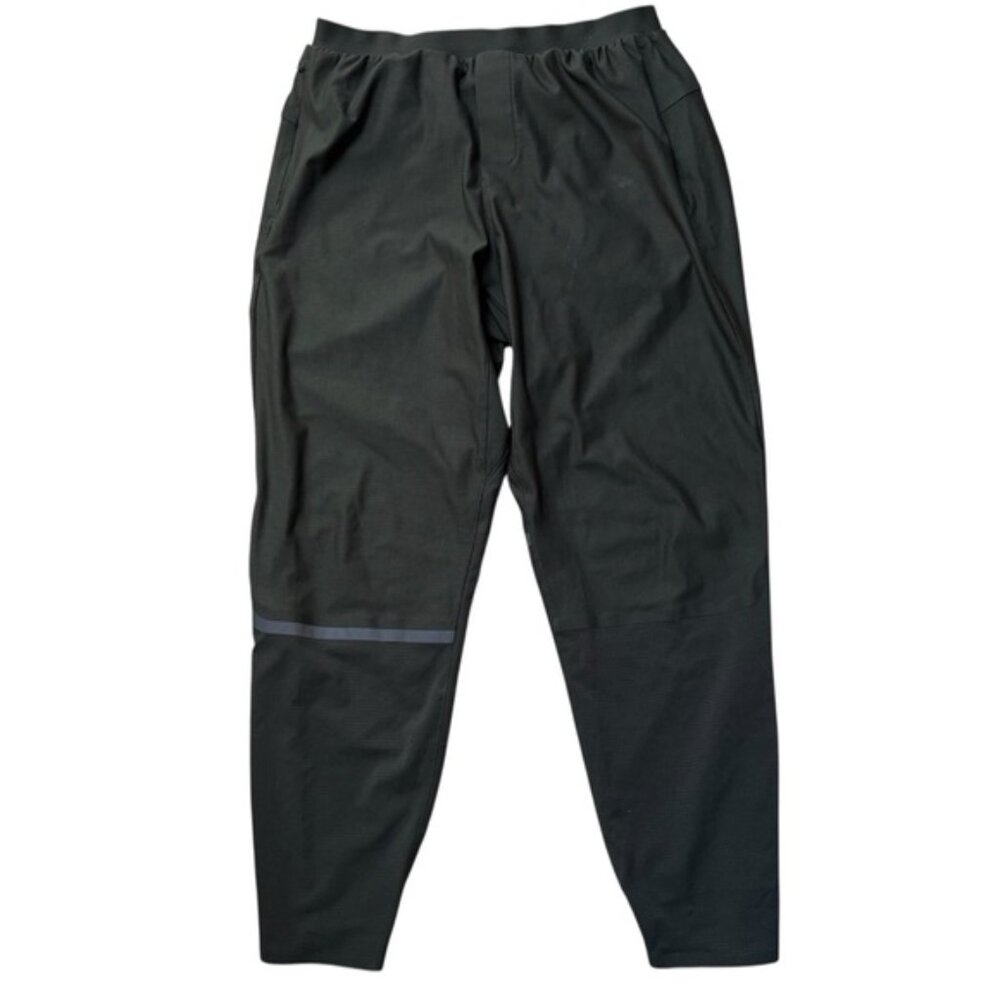 Lululemon Men Reflective Running Jogger Pants Dark Olive Green Size Large